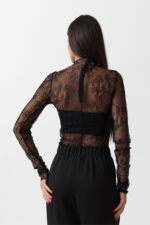 LACE RUFFLED BODYSUIT - Image 3