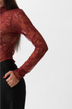 LACE RUFFLED BODYSUIT - Image 2