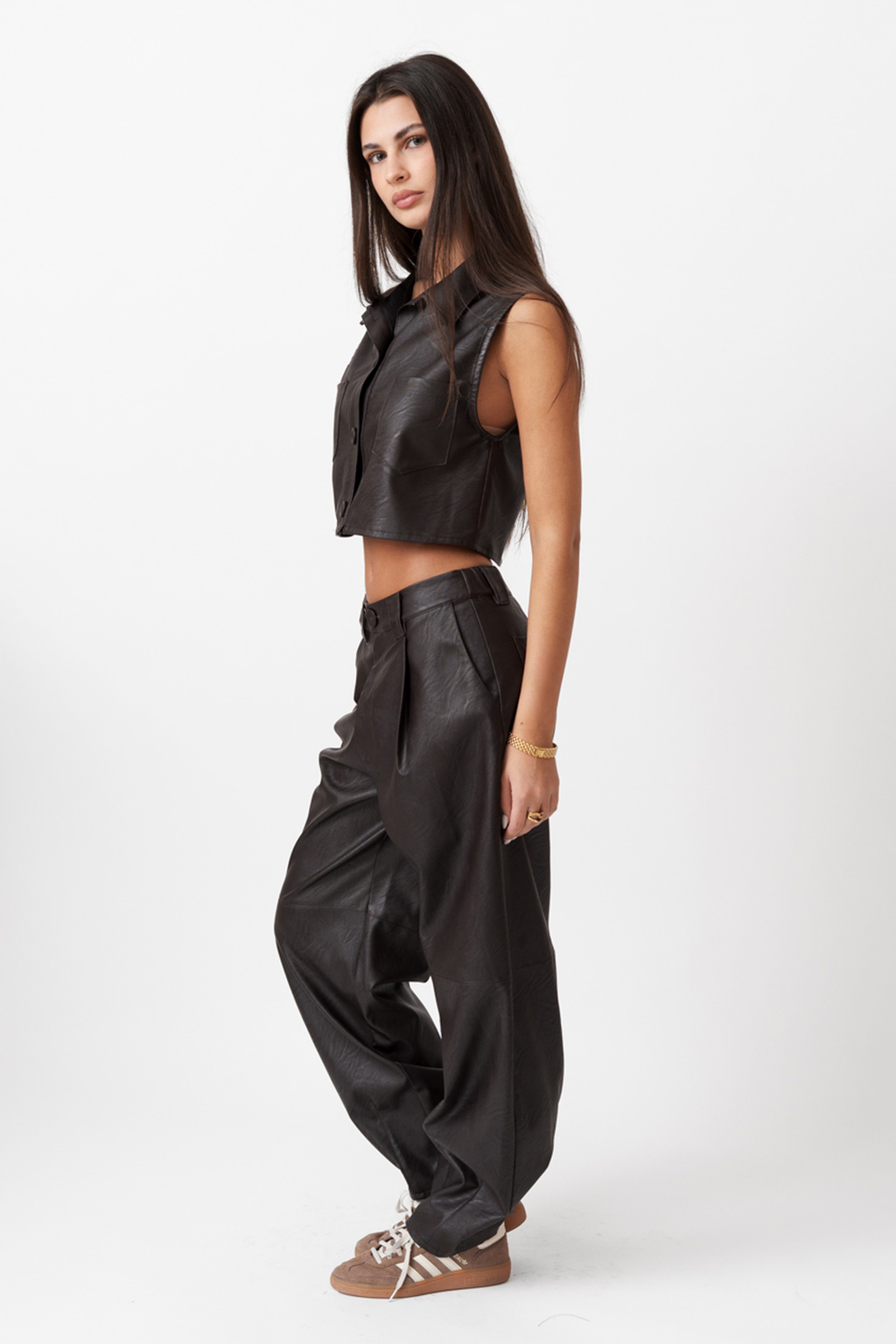 LEATHER LOOK PANTS LEATHER LOOK PANTS