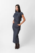 DENIM PENCIL SKIRT - Image 3