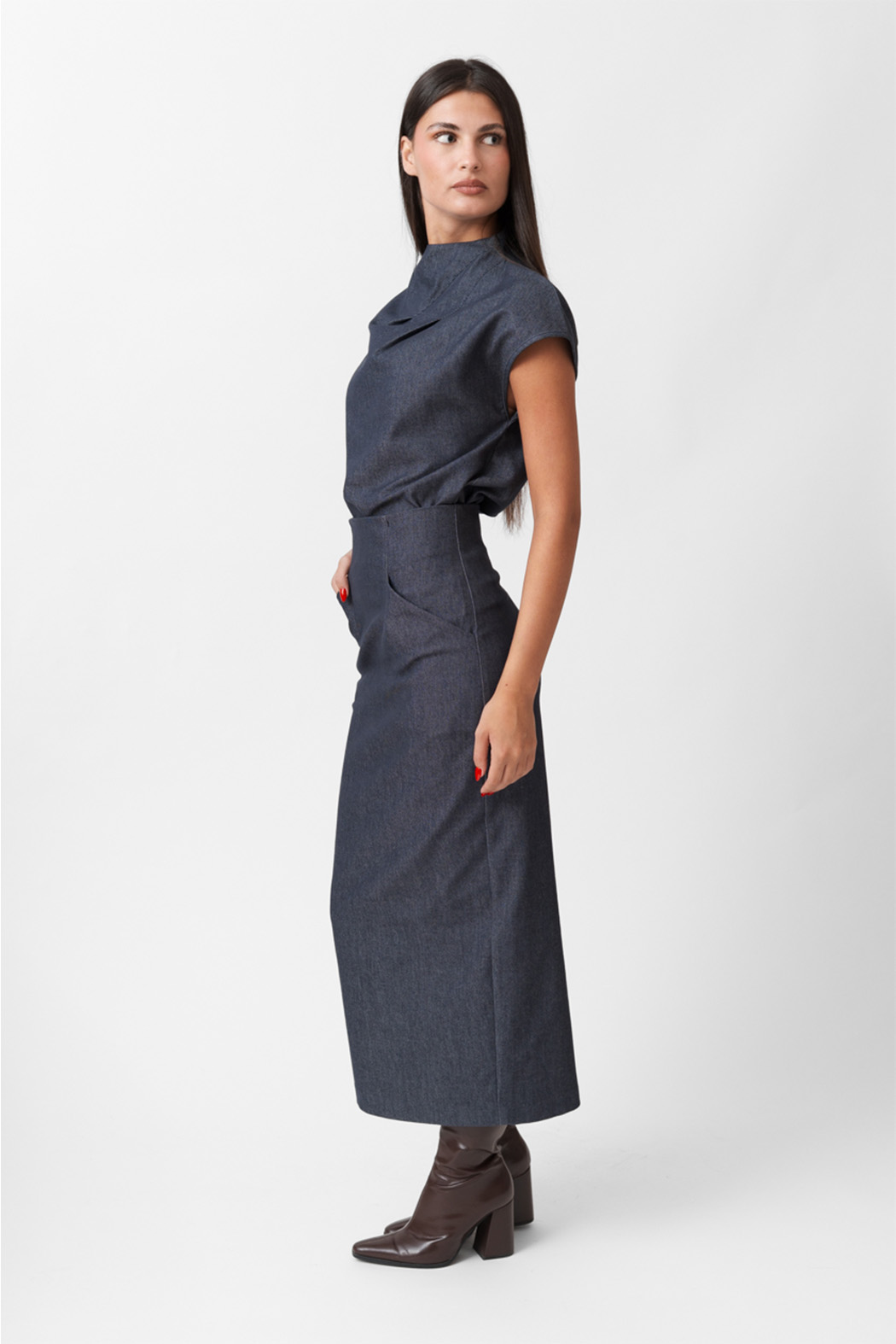 PENCIL SKIRT2 DENIM PENCIL SKIRT - Image 1