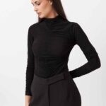 RUFFLED HIGH NECK TOP