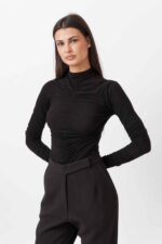 RUFFLED HIGH NECK TOP - Image 2