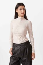 RUFFLED HIGH NECK TOP - Image 4