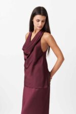 SATIN LONG SKIRT - Image 5