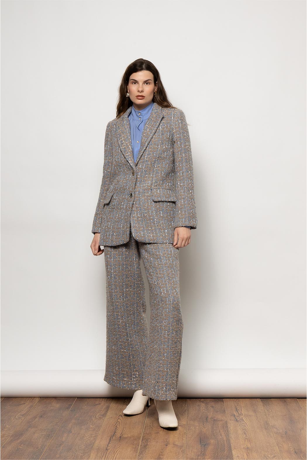 VIVIENNE BLAZER SEQUINED WOOL