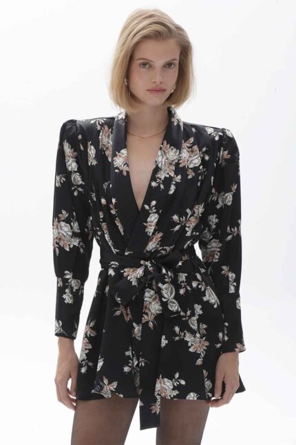 ZELMA MINI WRAP DRESS