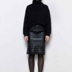 TURTLENECK OVERSIZED KNIT TOP