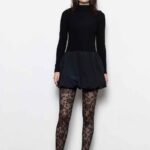 LONG SLEEVE BALLOON MINI DRESS