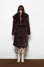 LONG FAUX FUR COAT