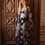 FLORAL SEQUINED TULLE