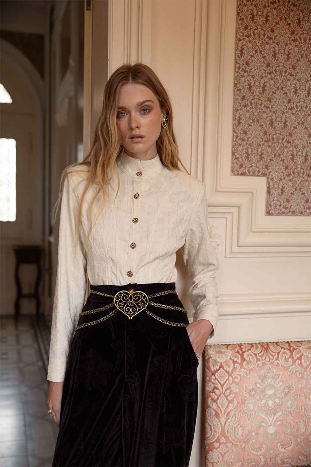 CORE CHAIN BELT RHINESTONED EMBELLISHED