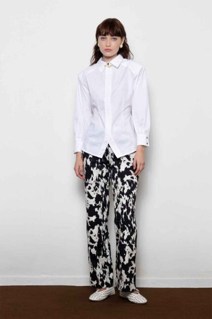 SHIRT NARROW WAIST WITH PADS AND BELT