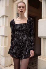 BEADED FLORAL SEQUIN