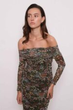 FIORRA MESH MAXI DRESS