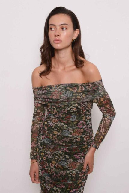 FIORRA MESH MAXI DRESS