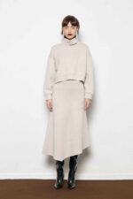KNIT SKIRT ASYMETRICAL