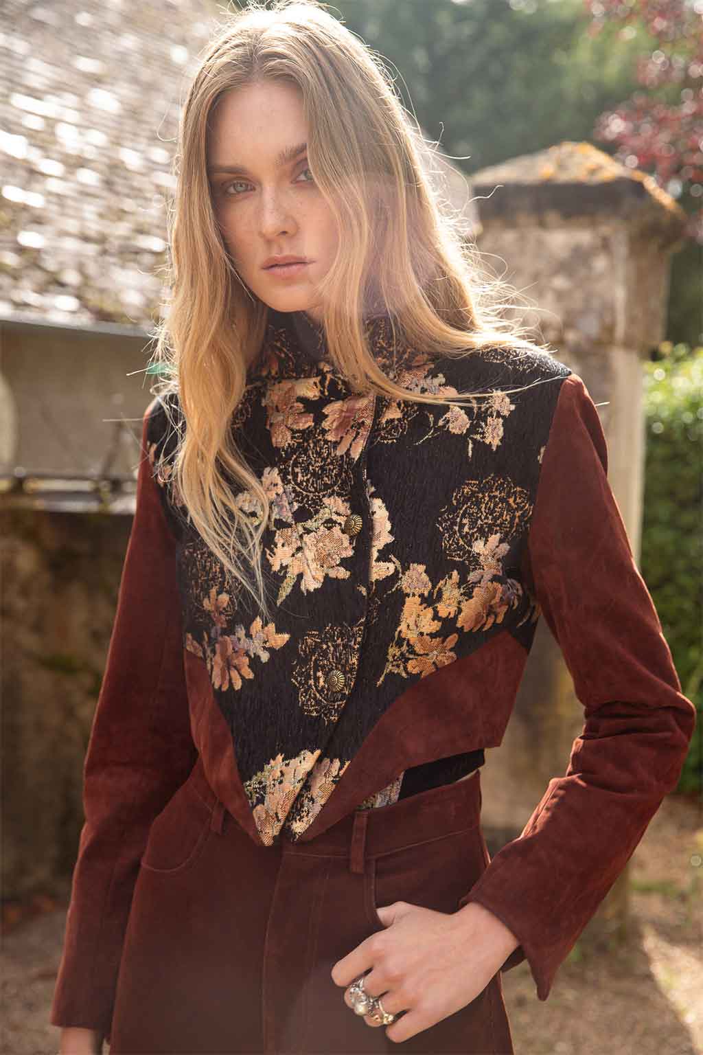 MIRACLE JACKET DENIM BROCADE