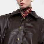 LEATHER JACKET WITH FRONT POCKETS