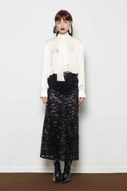 LACE STRAIGNT SKIRT