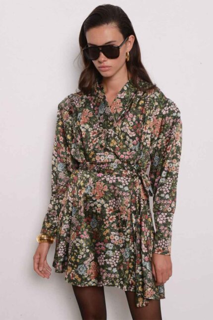 ROVENA MINI WRAP DRESS