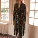 CROCHET VELVET BELTED