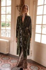 CROCHET VELVET BELTED