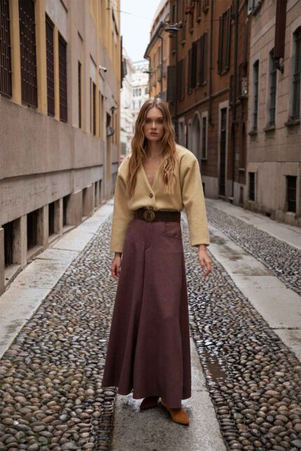 HIGH-WAIST HERRINGBONE