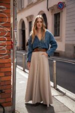 HIGH-WAIST HERRINGBONE