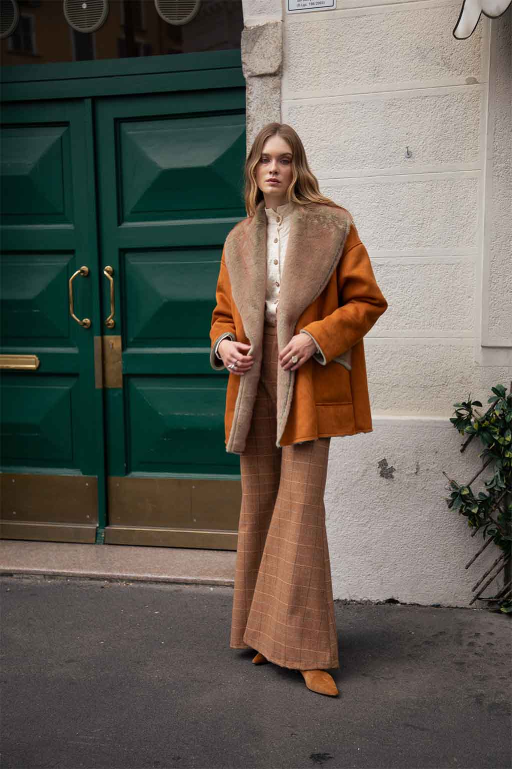 EDGAR COAT SUEDE FAUX FUR