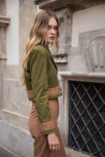 FEATHER CROPPED JACKET - Image 3