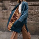 QUILTED PRINTED DOUBLE-SIDE BELTED