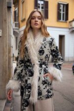 JACQUARD KNITTED BELTED