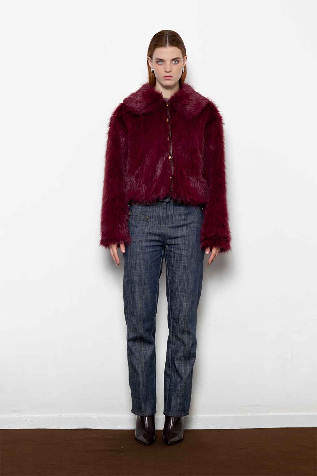 ORELLIA SHORT FAUX FUR JACKET