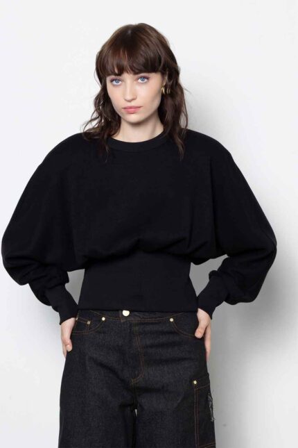 ARC SHOULDERS WITH REGLAN PADS AND ELASTIC WAIST BAND