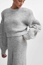 DONNA KNITTED CROPPED BLOUSE - Image 2