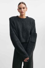 DONNA KNITTED CROPPED BLOUSE - Image 6