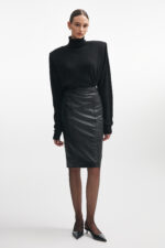 LONDON LEATHER MIDI SKIRT - Image 15