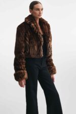 THROWBACK FUR CROPPED JACKET - Image 3