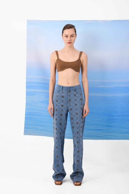 AMBER ALLOVER BEADED PANTS