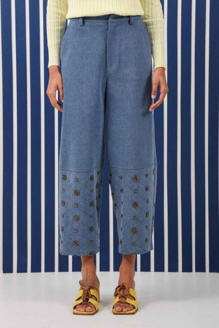 AMBER HALF BEADED PANTS