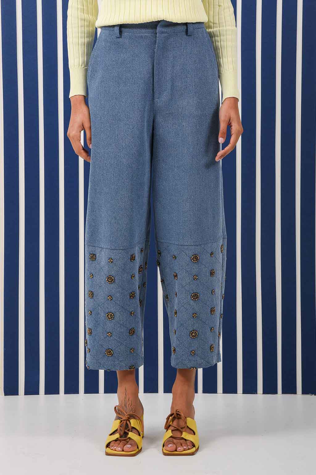 AMBER HALF BEADED PANTS AMBER HALF BEADED PANTS