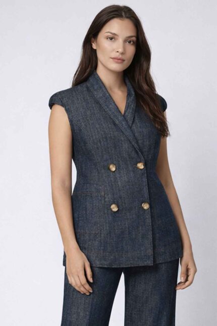 DENIM VEST BLAZER