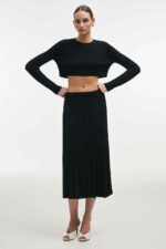 FEMME  KNITTED SKIRT