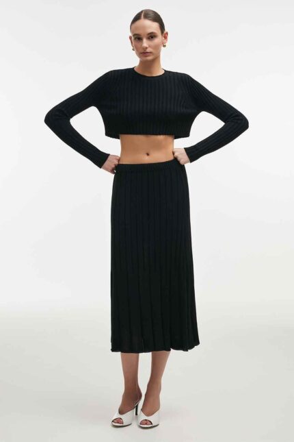 FEMME  KNITTED SKIRT