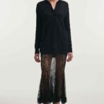 LAUREN KNITTED LONG BLOUSE