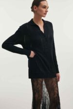 LAUREN KNITTED LONG BLOUSE - Image 3